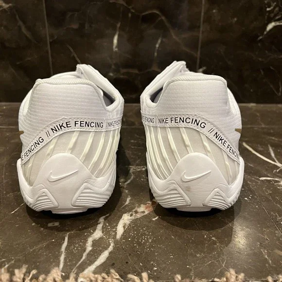 Nike Ballestra 2 Mens Size 14 White Gold Fencing Training Shoes AQ3533-107 New